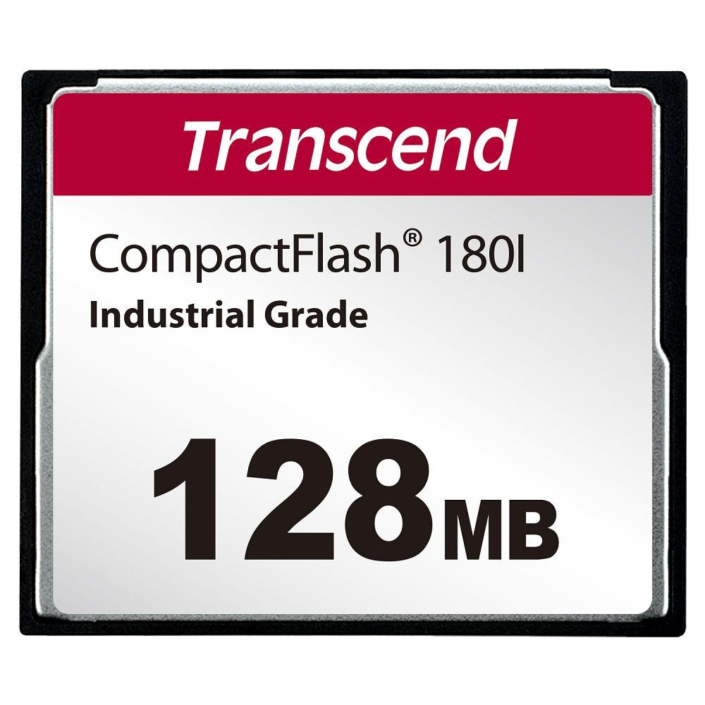 Transcend CF180I Industrial Compact Flash CF Cards | SLC Mode | 128MB, 256MB, 512MB, 1GB, 2GB Transcend CF180I Industrial Compact Flash CF Cards | SLC Mode | 128MB, 256MB, 512MB, 1GB, 2GB